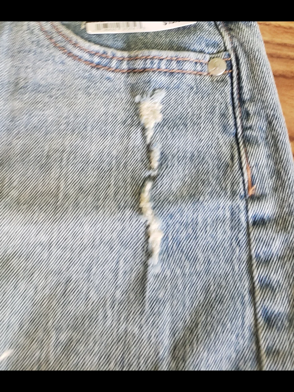 art class Light Blue Denim Distressed Girls' Shorts